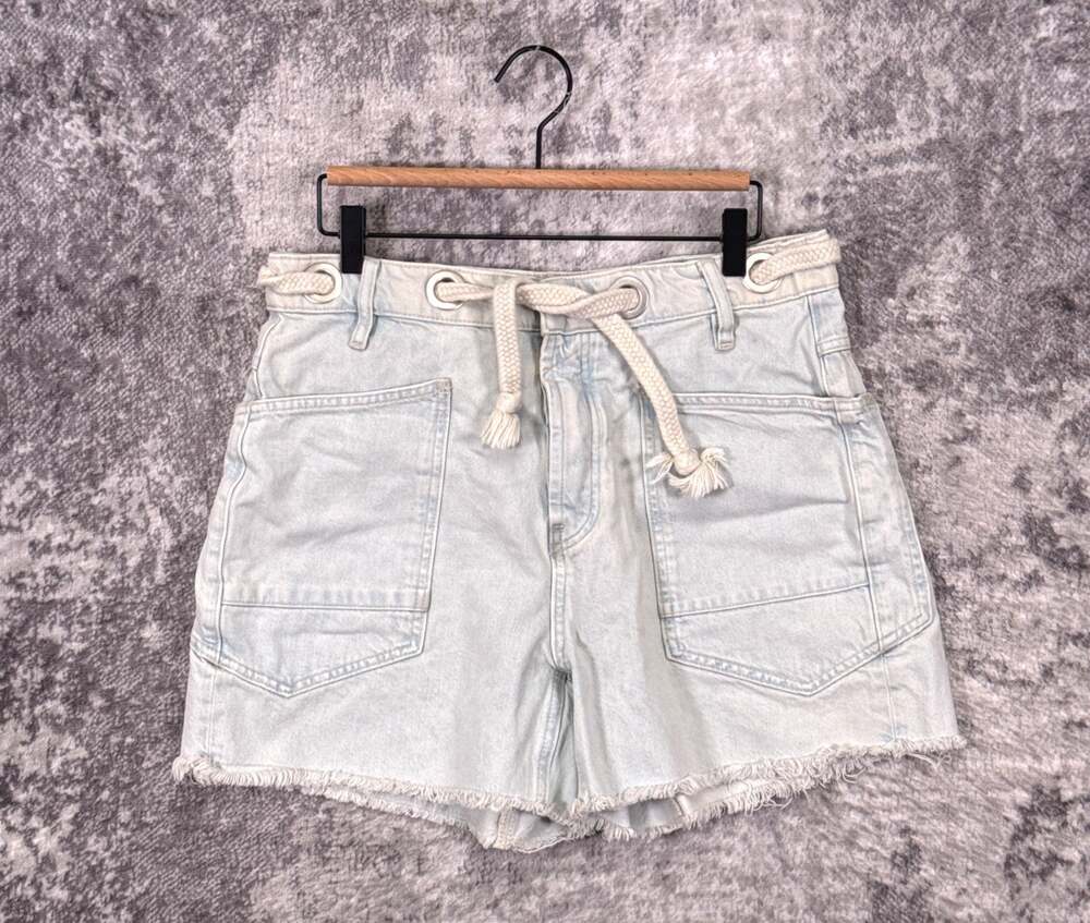 Free People Moxie Barrel Shorts 29 Womens Low Slung Slouchy Wide Fit Cut Off